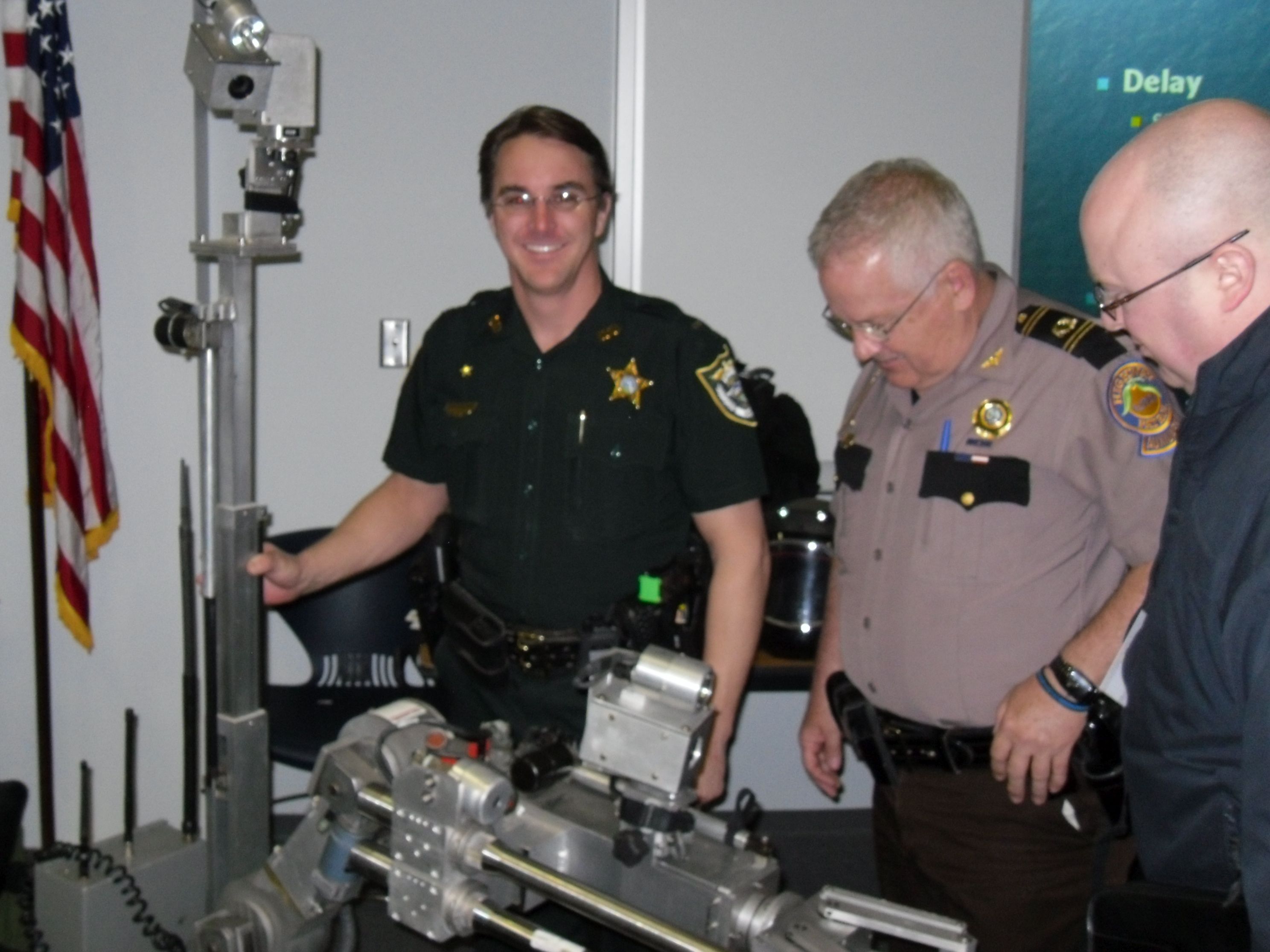 Alachua County Sheriff's Lt. Steve Miller, FHPA Chief Spence Price & VLEOA Director OPP Auxiliary Harold Wax